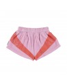 SHORTS LILAC&RED