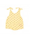 SHORT JUMPSUIT YELLOW FLOWERS ALLOVER