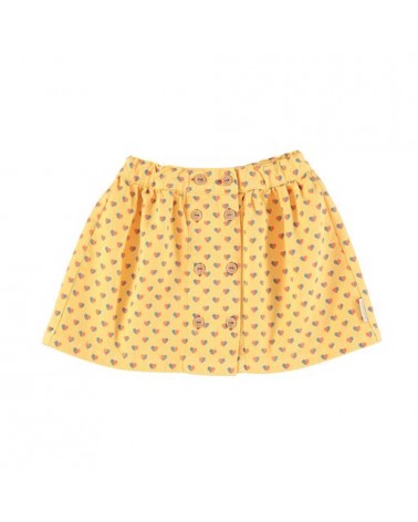 SHORT SKIRT YELLOW HEARTS