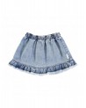 Short Skirt Washed Light Blue Denim Piupiuchick