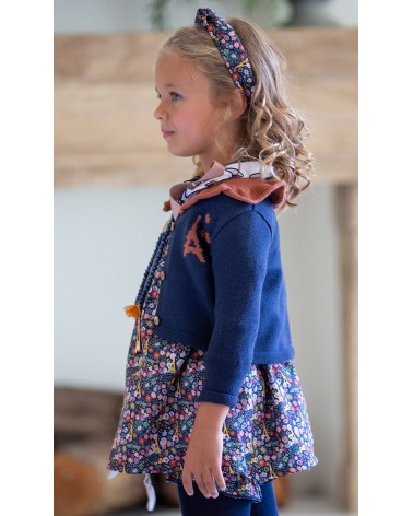 Jersey Niña TARTINE ET CHOCOLAT Nude Lazo Liberty - Ro Infantil