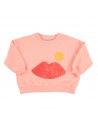 Kids Sweatshirt coral lips print