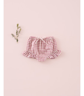 CULOTTE VOLANTITO VICHY MAGENTA MI CANESU