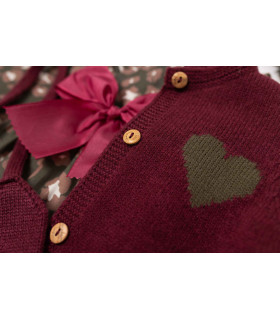 CHAQUETA CORAZON CADERA KIDS CHOCOLATE