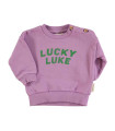 BABY SWEATSHIRTS MAUVE "LUCKY LUKE" PRINT PIUPIUCH