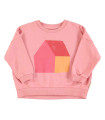 SWEATSHIRTS PINK MULTICOLOR HOUSE PRINT PIUPIUCHIC