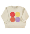 SWEATSHIRTS ECRU MULTICOLOR CIRCLES PRINT PIUPIUCH