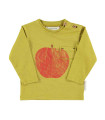 BABY LONGSLEEVE T´SHIRT OLIVE GREEN RED APPLE