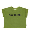 T´SHIRT TERRY COTTON GREEN "CAVALIER" PIUPIUCHICK