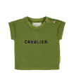 BABY T´SHIRT TERRY COTTON GREEN "CAVALIER" PIUPIUC