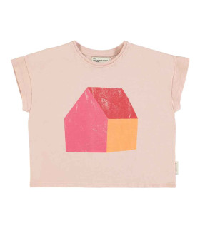 T´SHIRT LIGHT PINK HOUSE PRINT PIUPIUCHICK