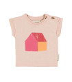 BABY T´SHIRT LIGHT PINK HOUSE PRINT PIUPIUCHICK