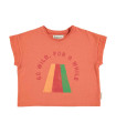 T´SHIRTS ORANGE MULTICOLOR PRINT PIUPIUCHICK