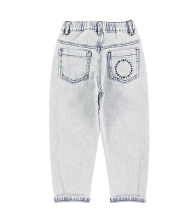 UNISEX DENIM TROUSERS WASHED LIGHT BLUE PIUPIUCHIC