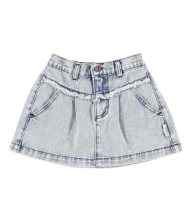 SHORT SKIRT WASHED LIGHT BLUE PIUPIUCHICK