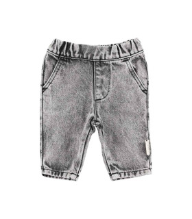 BABY TROUSER WASHED BLACK DENIM PIUPIUCHICK