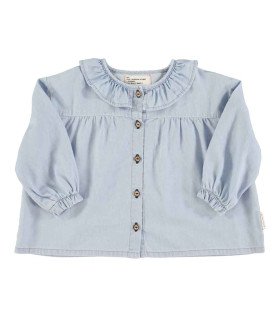 BLOUSE LIGHT BLUE CHAMBRAY PIUPIUCHICK