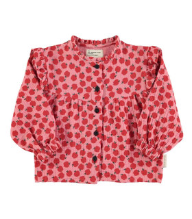 BLOUSE LIGHT PINK APPLES PIUPIUCHICK