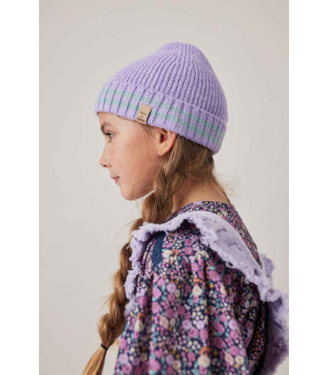 GORRO TRICOT LISTADO MORADO TOCOTO VINTAGE