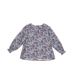 BLUSA LIBERTY FLORENCE CUELLO VOLANTE TARTALETA