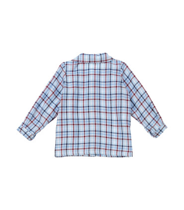 CAMISA ADRIAN TARTAN AZUL TARTALETA