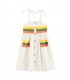 LONG DRESS MULTICOLOR STRIPES PRINT PIUPIUCHICK