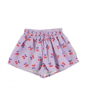 SHORTS PURPLE & WHITE CHERRIES PIUPIUCHICk