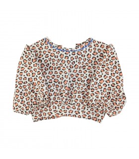 CROPPED BLOUSE ANIMAL PRINT PIUPIUCHICK