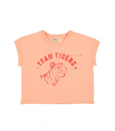 KIDS T´SHIRT PINK TIGER PRINT PIUPIUCHICK