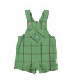 SHORT DUNGAREES CHECKERED GREEN PIUPIUCHICK