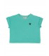 KIDS T´SHIRT TURQUOISE  LOGO PRINT PIUPIUCHICK