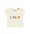 BABY T´SHIRT ECRU "CAMP" PRINT PIUPIUCHICK