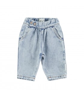 BABY TROUSERS WASHED BLUE PIUPIUCHICK