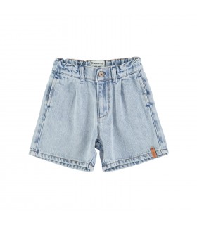 BOY SHORT WASHED BLUE DENIM PIUPIUCHICK