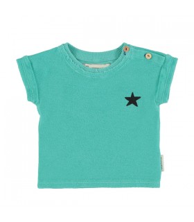 BABY T´SHIRT TURQUOISE  LOGO PRINT PIUPIUCHICK