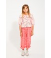 KIDS UNISEX TROUSERS CHECKERED PINK PIUPIUCHICK