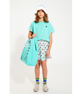 KIDS T´SHIRT TURQUOISE  LOGO PRINT PIUPIUCHICK